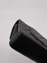 Chanel Medium Classic Double Flap Black Caviar With GHW