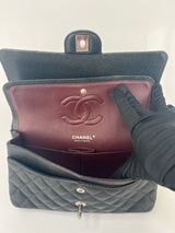 Chanel Black Caviar Leather Medium Classic Double Flap