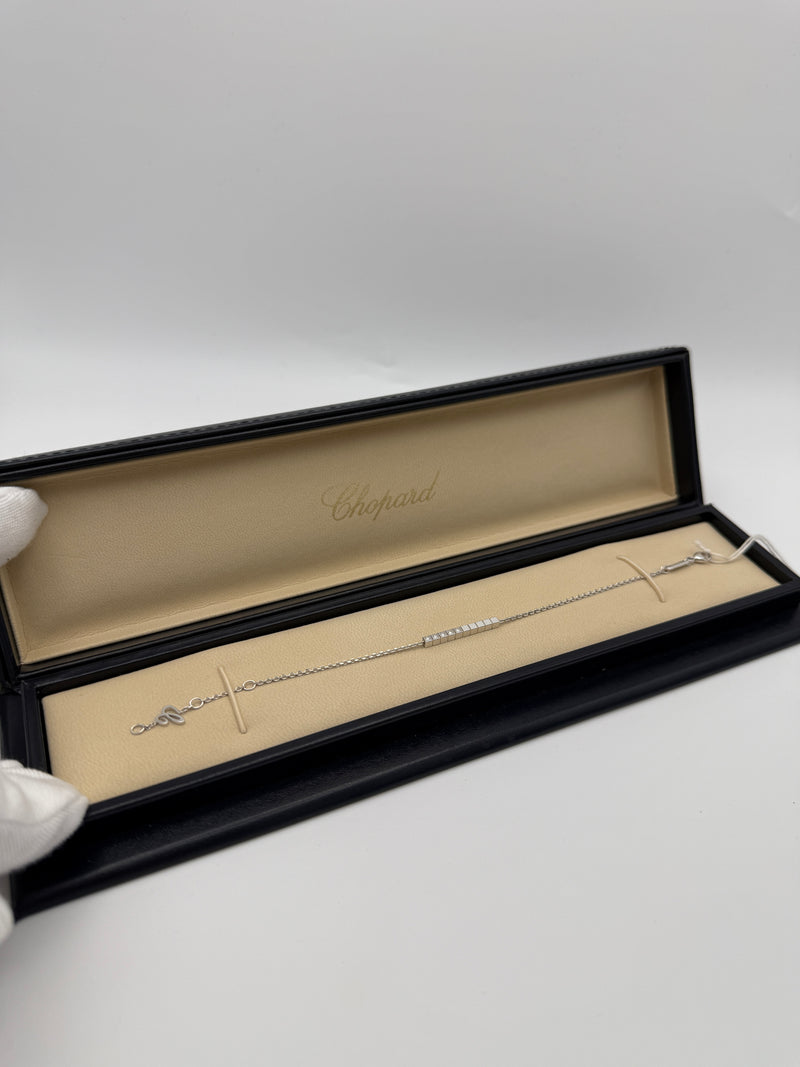 Chopard 18kt White Gold Ice Cube Pure Half Set Diamond Bracelet