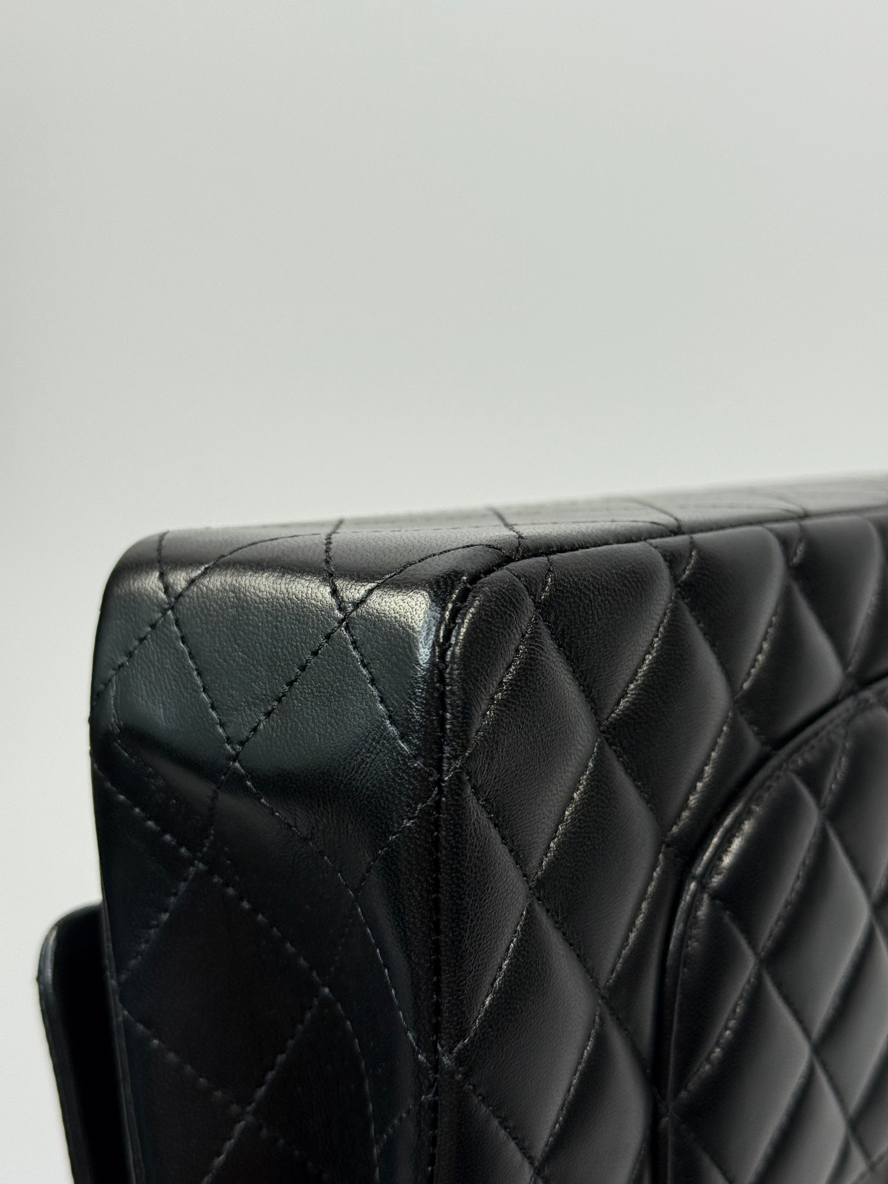 Chanel Medium Classic Double Flap Black Lambskin With Gold Hardware
Pre Loved & Authentic 