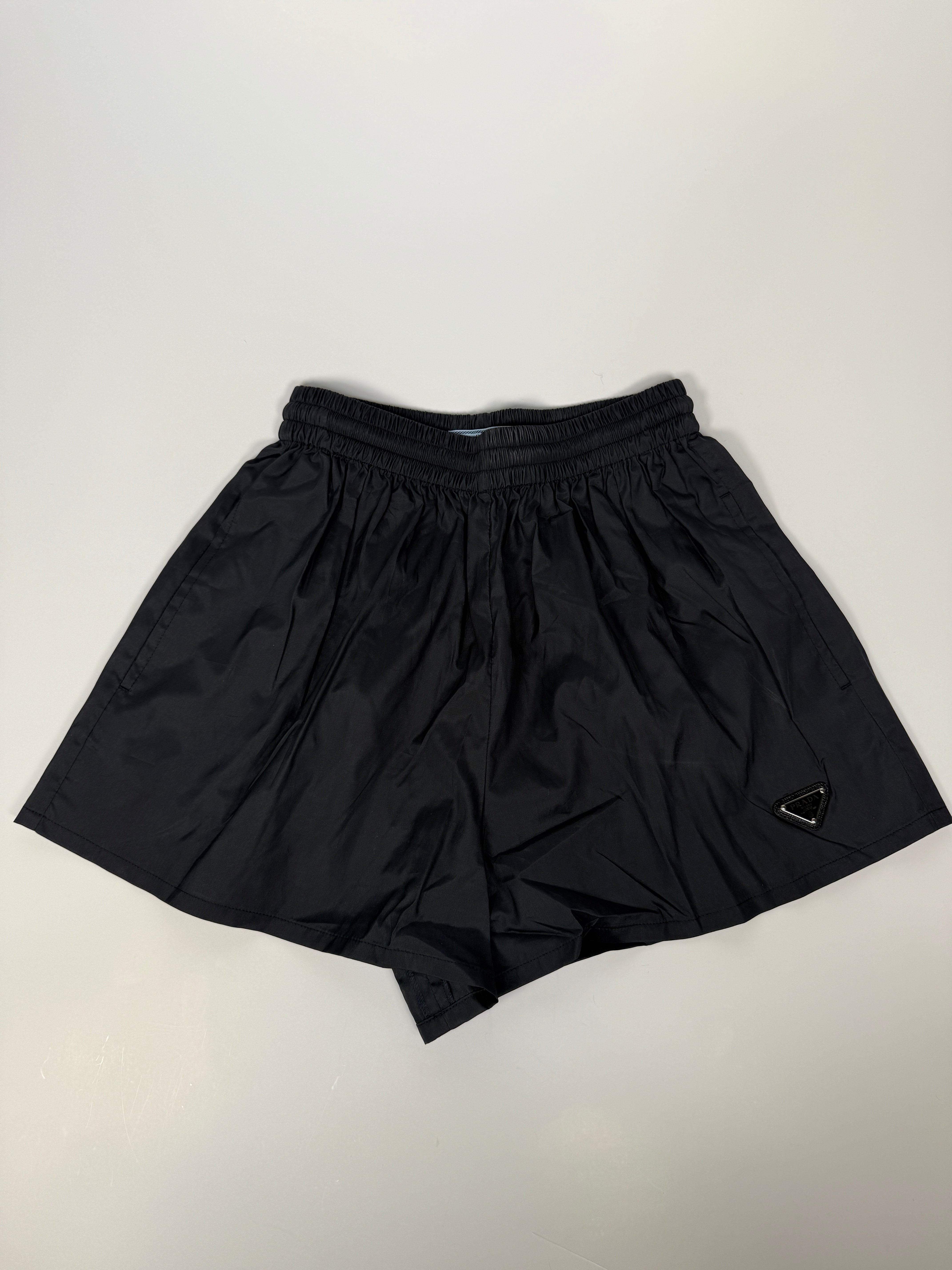 Prada Black Nylon Shorts (Size 38/UK6) Authentic and preloved Excellent condition