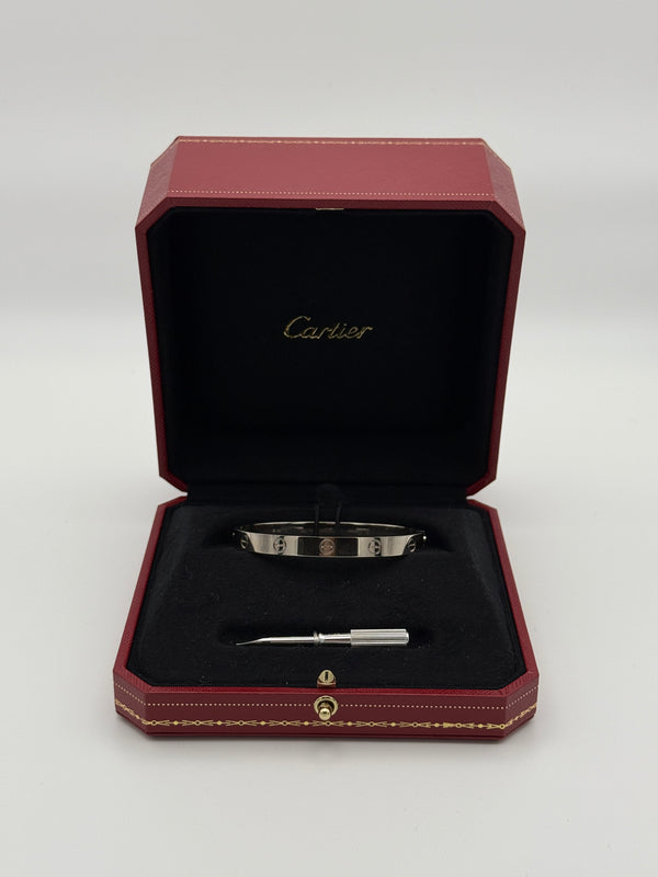 Cartier Love Bracelet in White Gold - Classic Model
