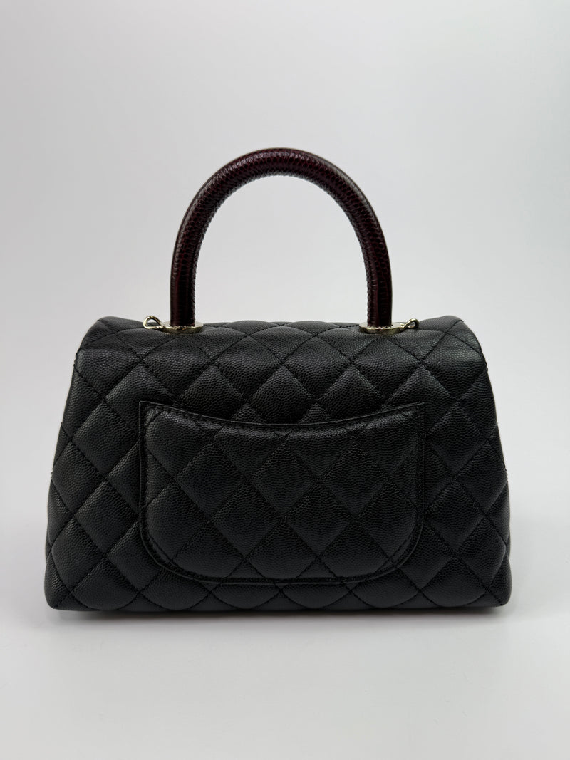 Chanel Small Coco In Black Caviar Leather With GHW