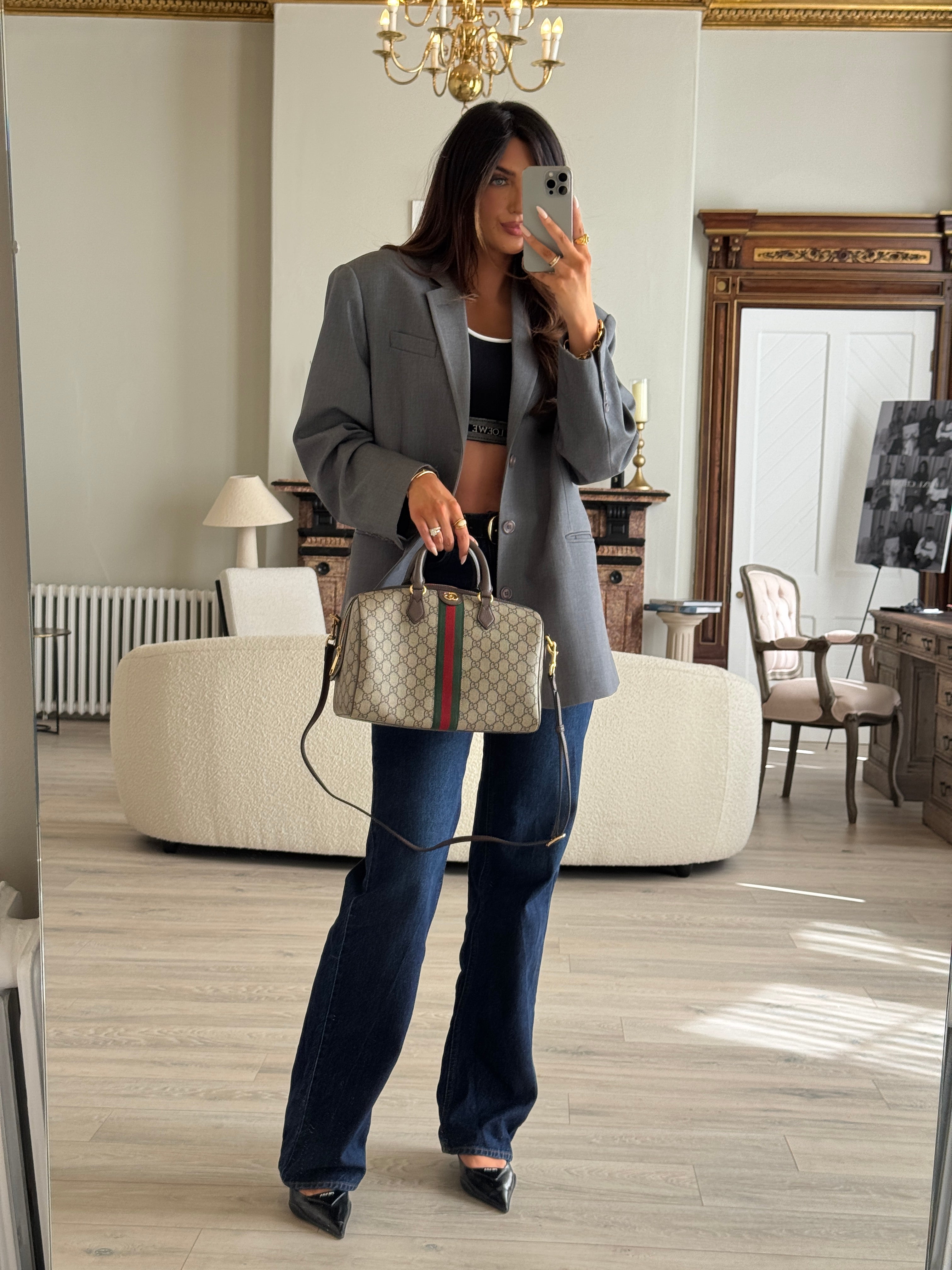 Gucci Ophidia Large Boston Bag