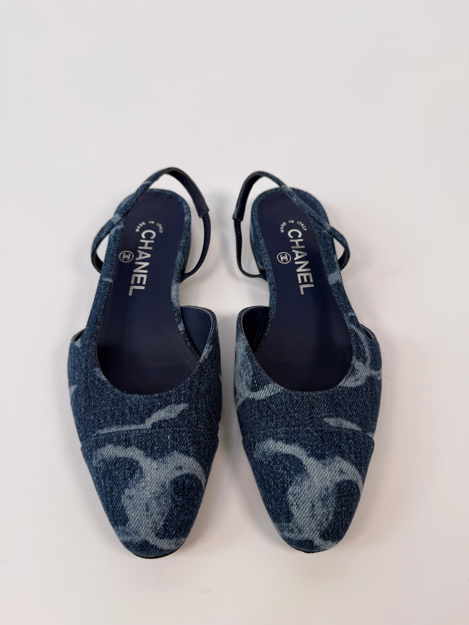 靴 CHANEL 37 Chanel 37 sneaker blue white 2018 US 6.5 JP 23.5cm Women