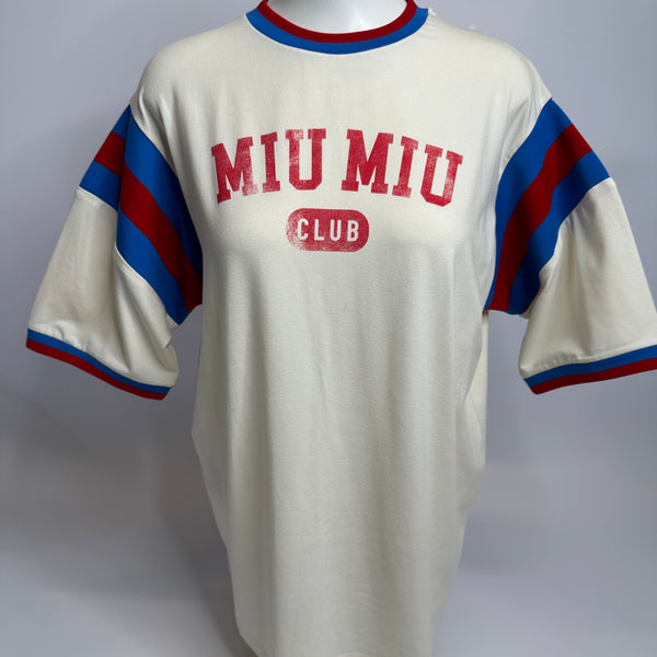 Miu Miu Jersey T-shirt (Size S / UK 10)
