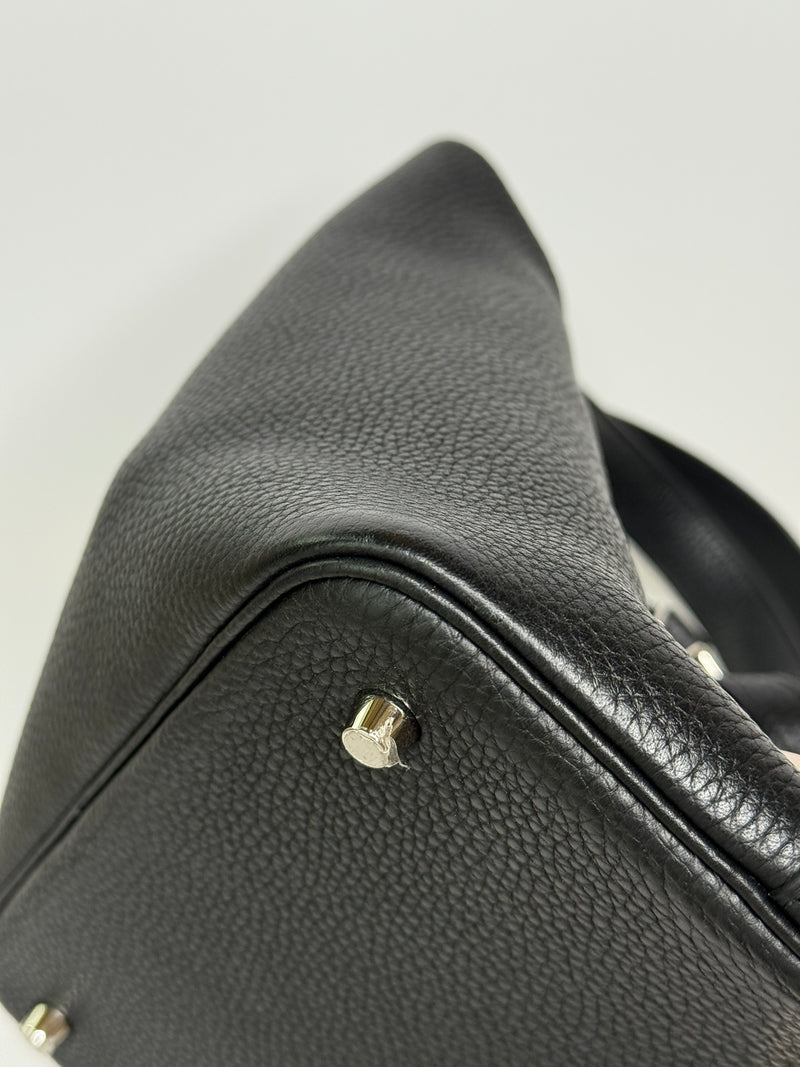 Hermès Picotin 22 In Black Clemence Leather With PHW