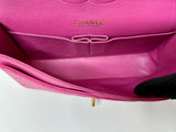Chanel Vintage Medium 2.55 Classic Flap In Fuchsia