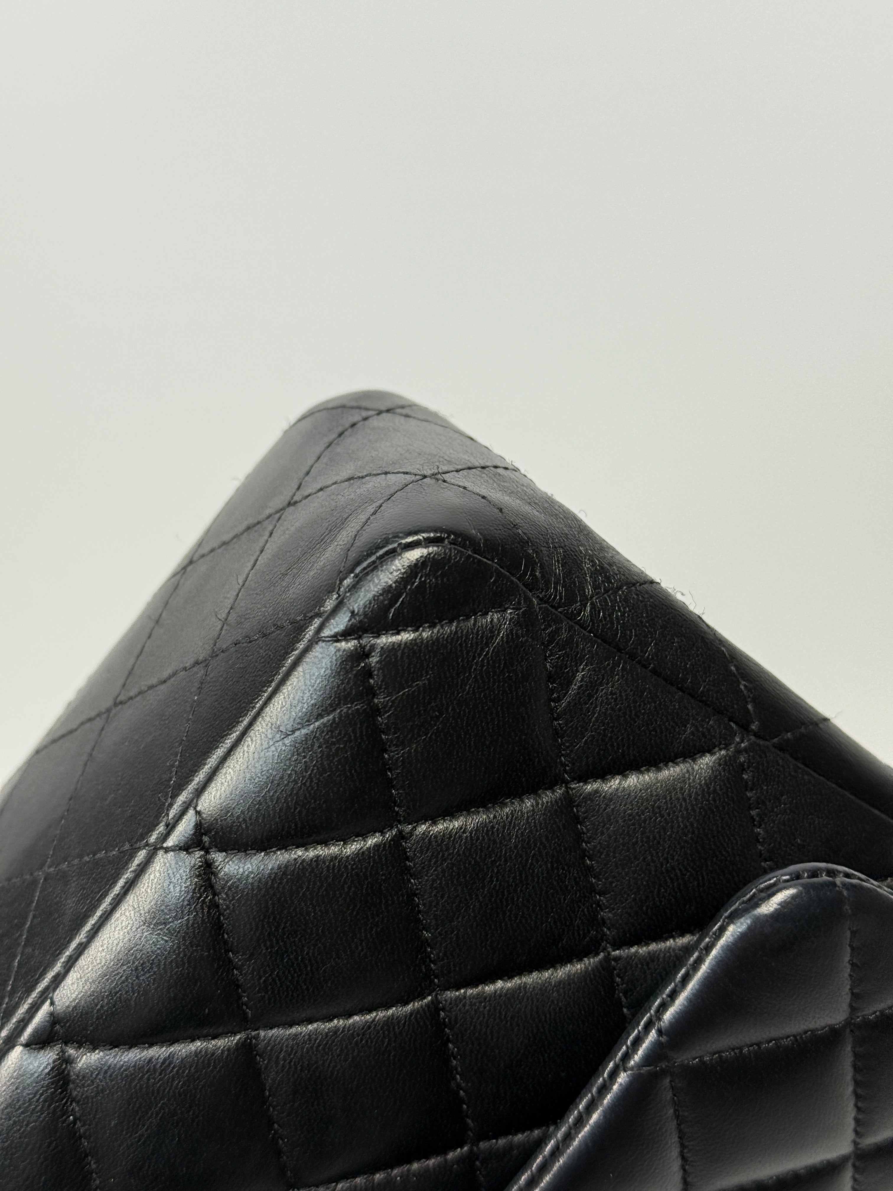 Chanel Medium Classic Double Flap Black Lambskin With Gold Hardware
Pre Loved & Authentic 