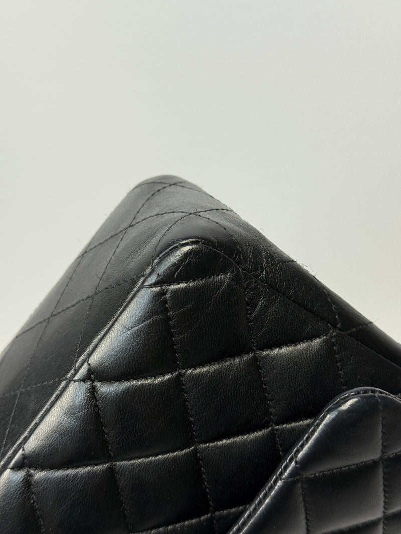 Chanel Medium Classic Double Flap Black Lambskin With GHW