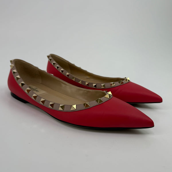 Valentino Garavani Rockstud Ballerina Flats(Size 38/UK5)