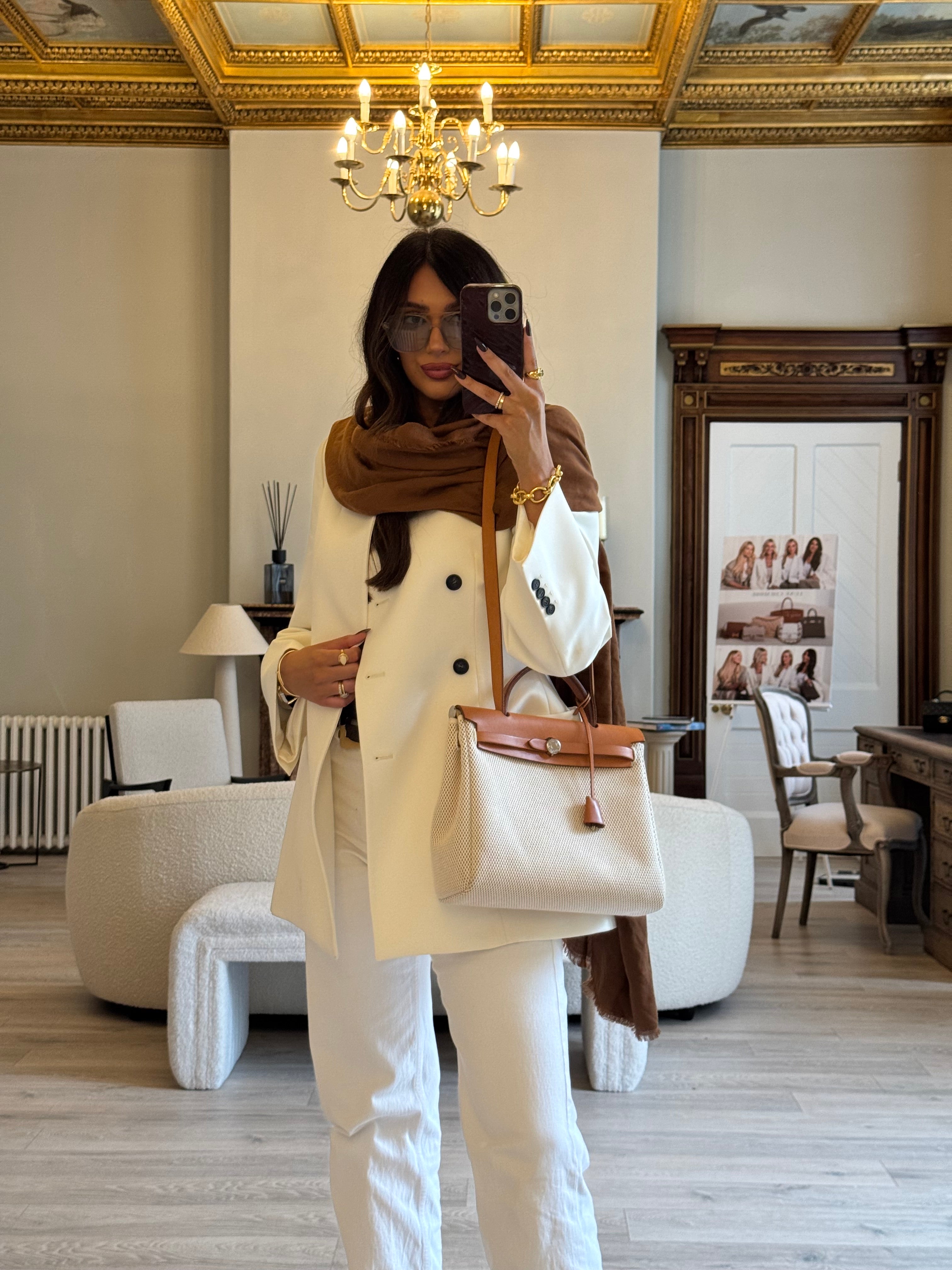 Authentic Pre Loved Hermès Herbag 31 Zip Bag Excellent Condition