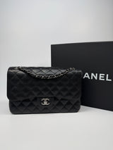 Chanel Black Caviar Leather Jumbo Classic Double Flap SHW