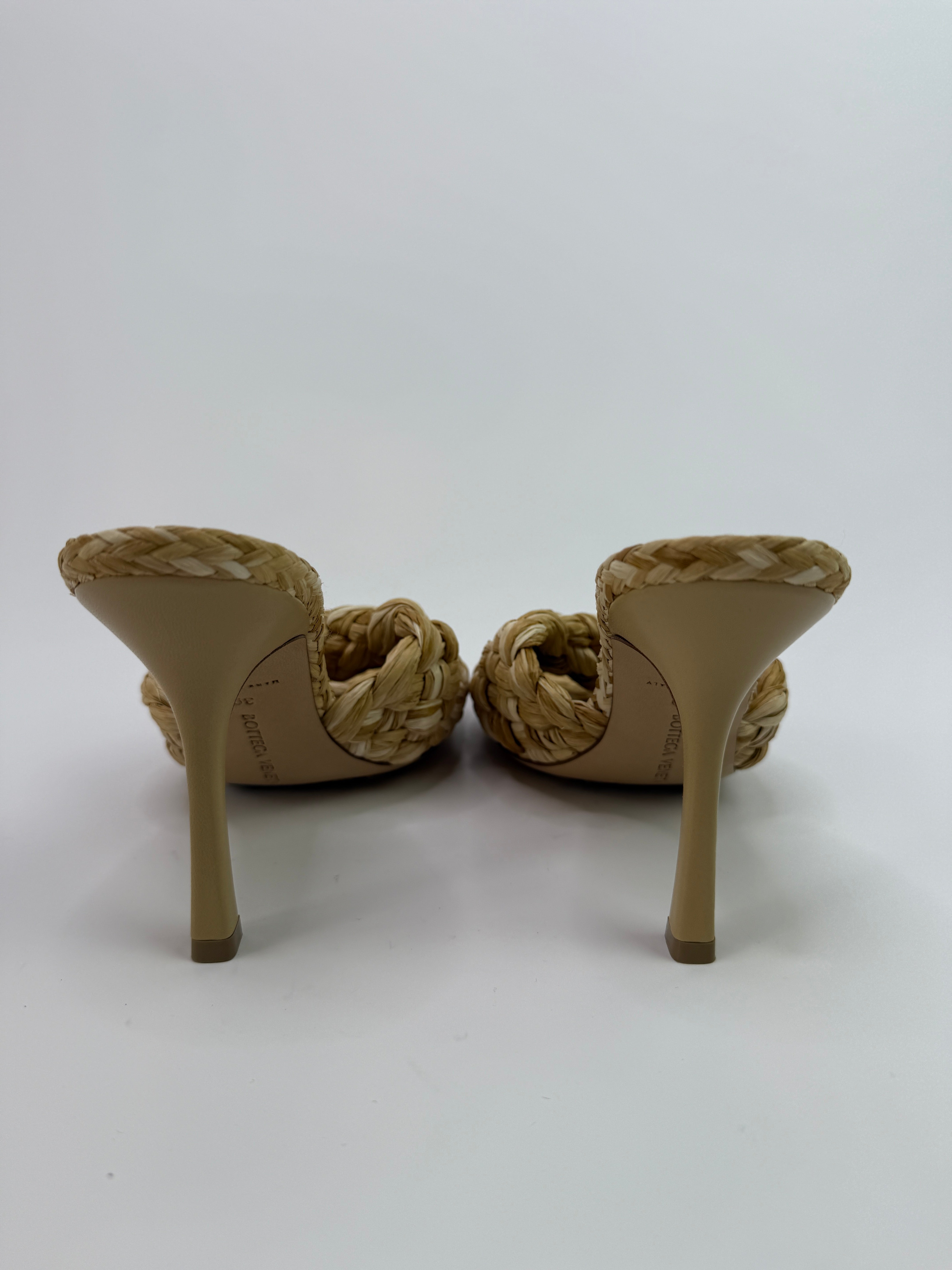 Bottega Veneta Intrecciato Raffia Mules (Size 39/UK6)