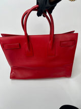 Saint Laurent Sac De Jour In Red Leather