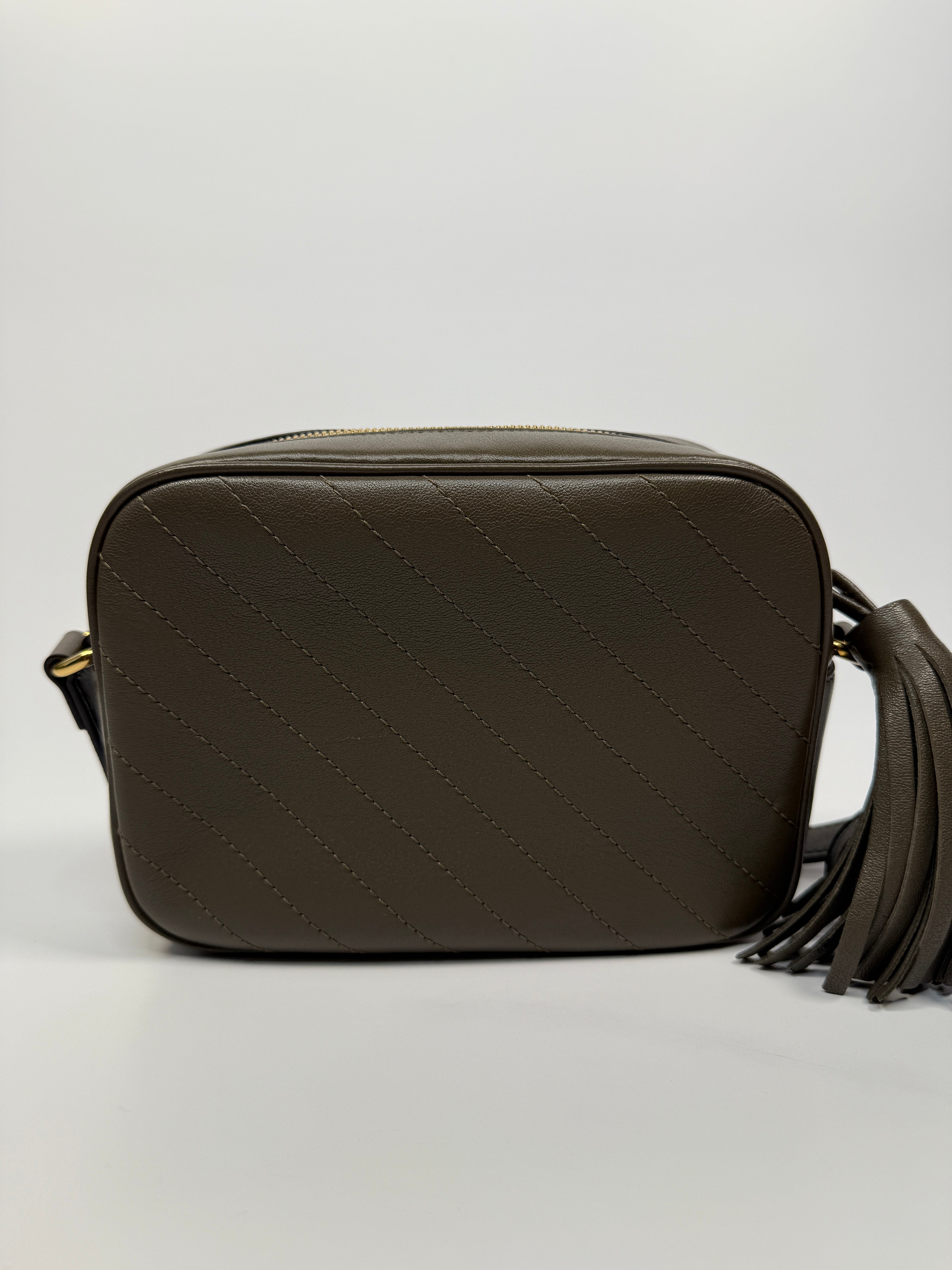 Gucci Soho Disco Crossbody Bag In Khaki  Leather