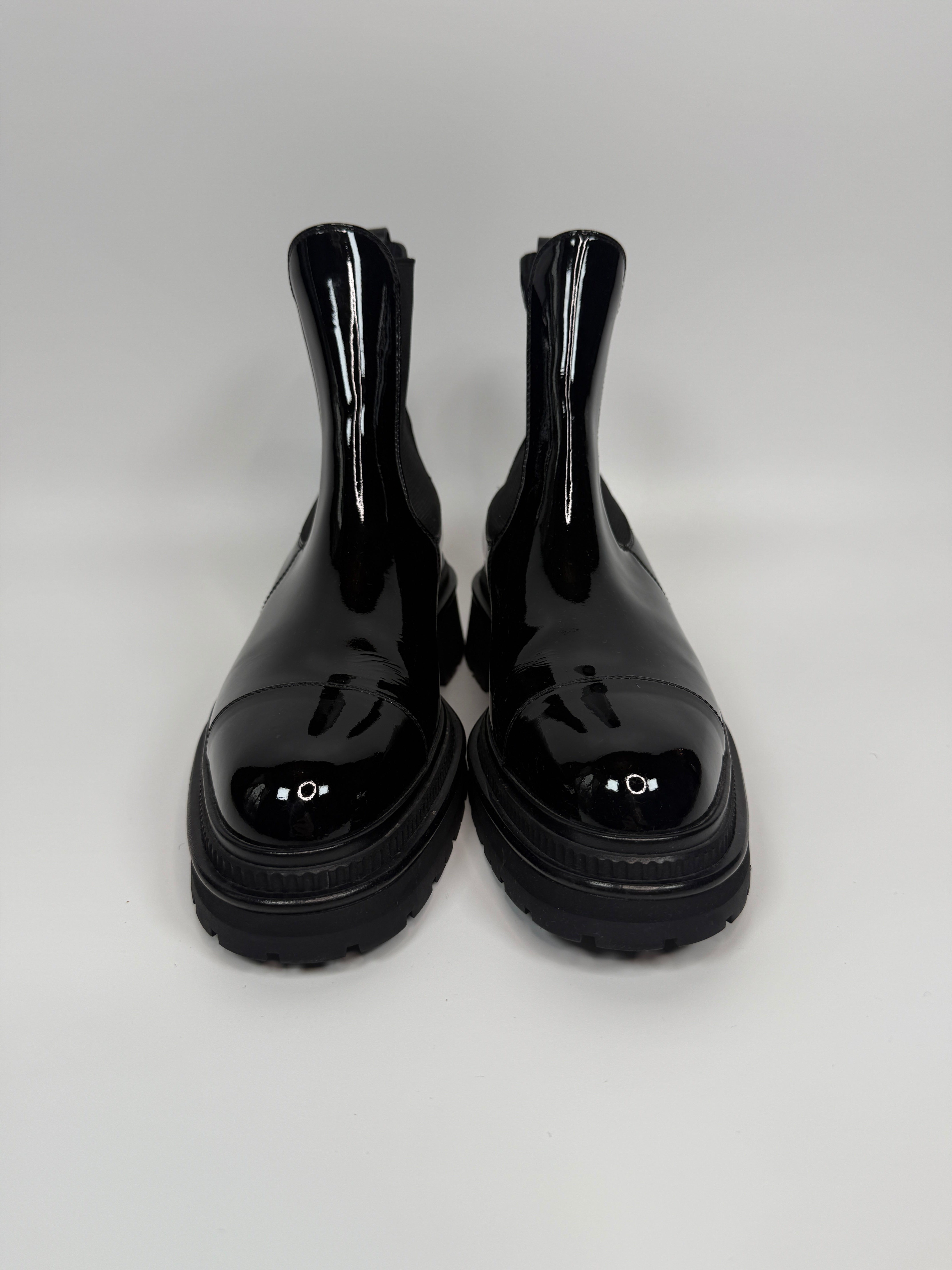 Chanel CC Ankle Boots (Size 40/UK7)