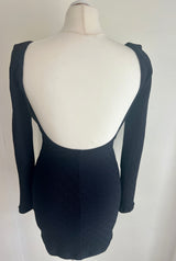 Alexander Wang Black Scoop Back Dress ( Size 2/ UK )