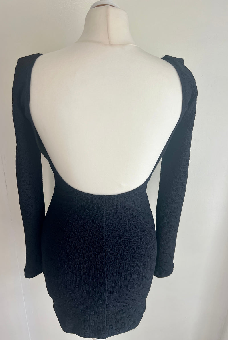 Alexander Wang Black Scoop Back Dress ( Size 2/ UK )