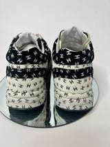 Chanel Black and White Logo Sneakers (Size 40 /UK 7)