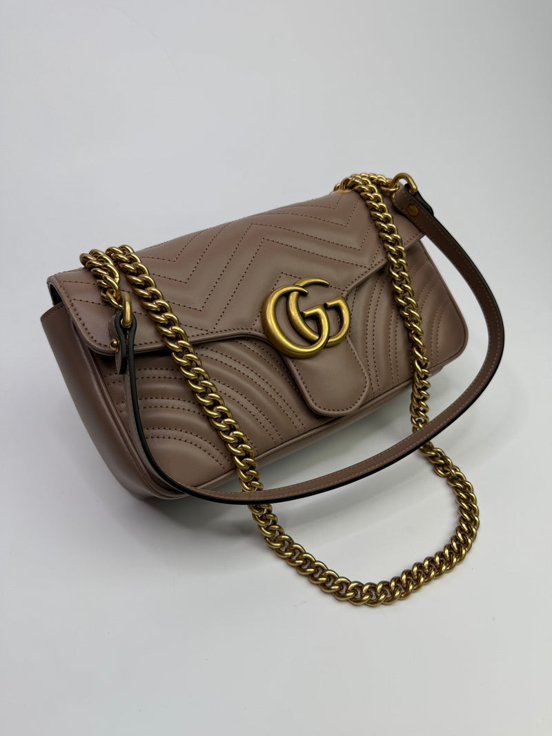 Gucci GG Small Marmont Matelasse Shoulder Bag