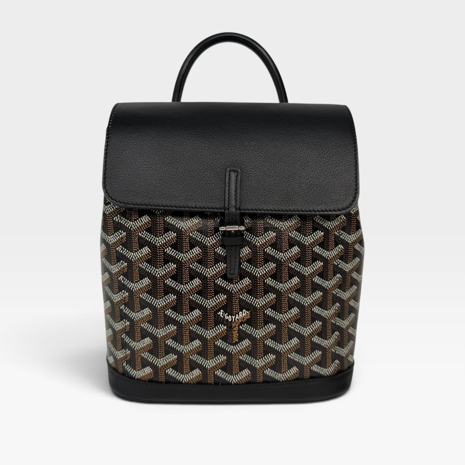 Goyard Mini Alpin Black Canvas, excellent condition pre loved condition. Verified by Luxe Cheshire. Insured next day delivery 