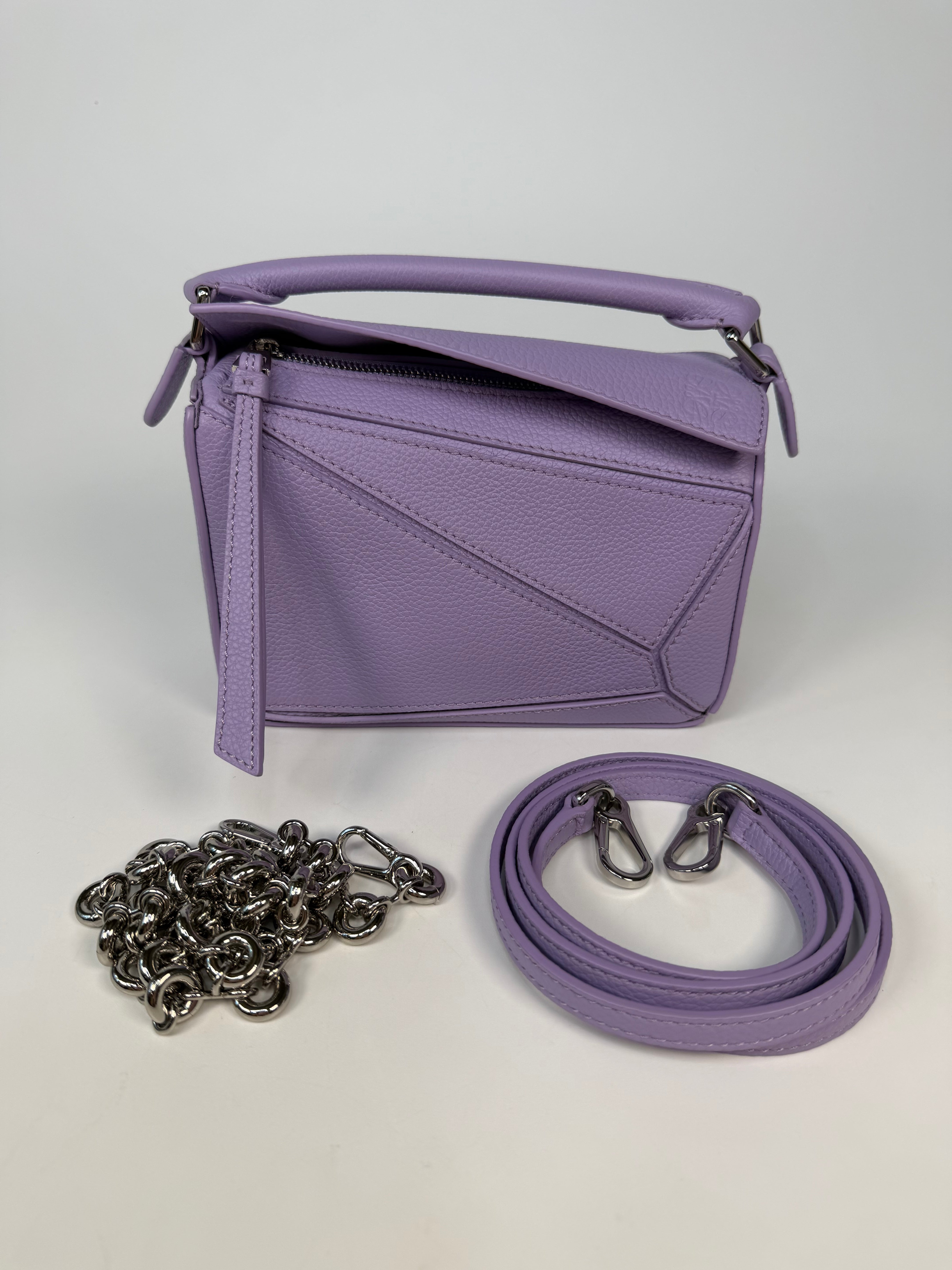 Authentic and preloved Loewe Small Puzzle bag In Taupe Calfskin Leather. Excellent Condition. Fully insured next day delivery. Verified by Luxe Cheshire 