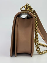 Chanel Large Boy Bag In Pink Caviar Leather