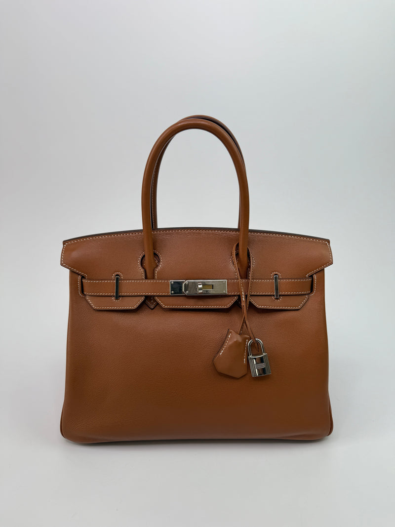 Hermès Birkin 30 In Gold Swift Leather With PHW
