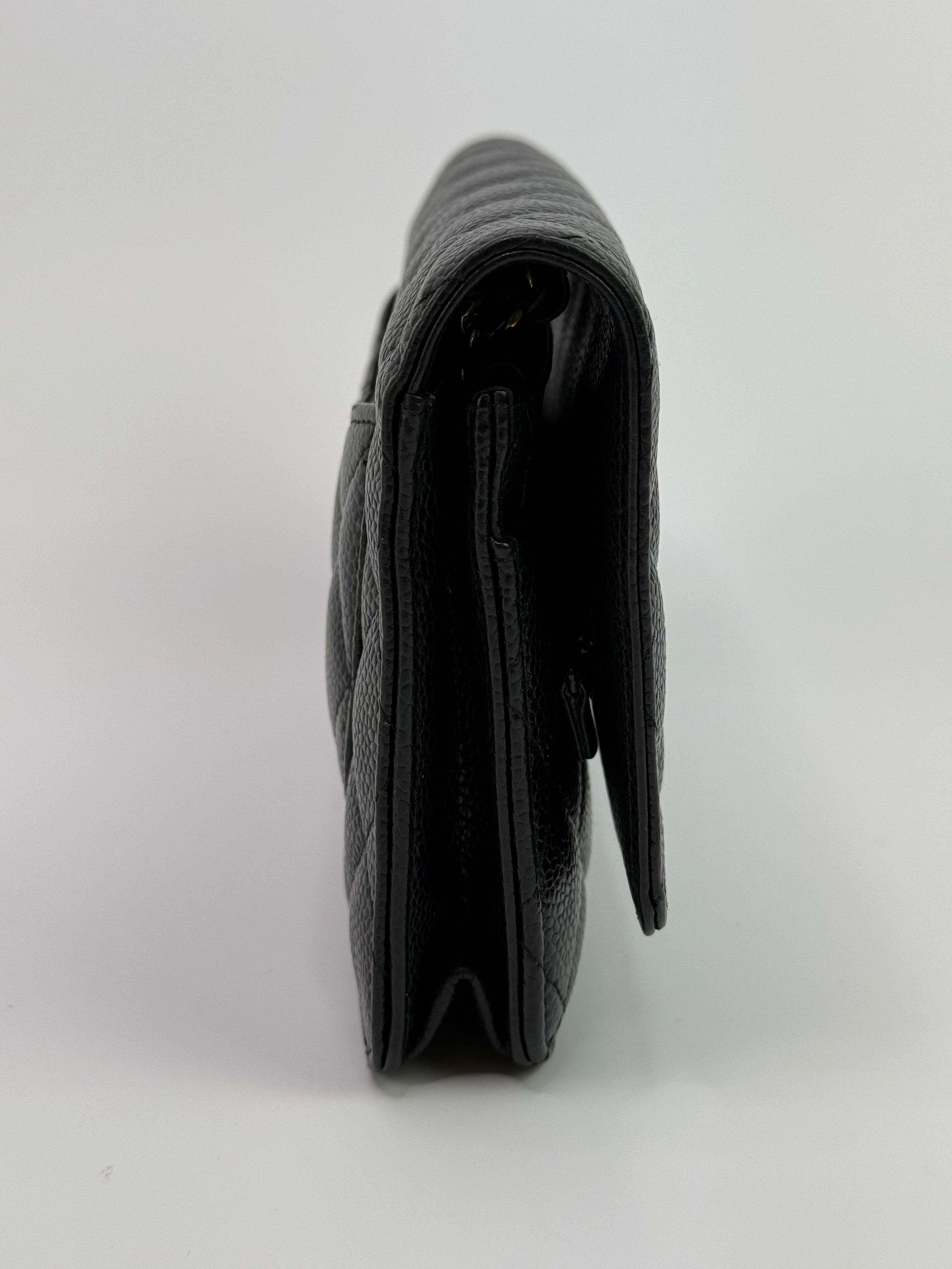 Chanel Wallet On Chain Black Caviar Leather With GHW