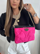 Louis Vuitton Black x Fuchsia Monogram Pillow Multi Pochette Maxi Bag