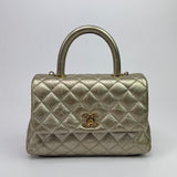 Chanel Small Coco In Gold Crumpled Calfskin With GHW