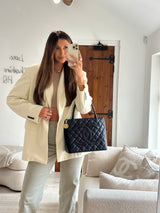 Chanel Caviar Leather black Medallion Tote