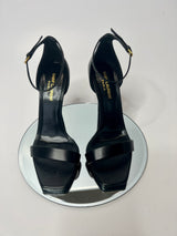 Saint Laurent Black Amber Sandal Heels (Size 39/UK 6)