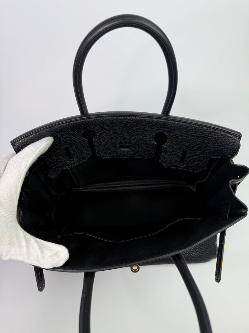 Hermès Birkin 30 In Black Togo Leather With GHW