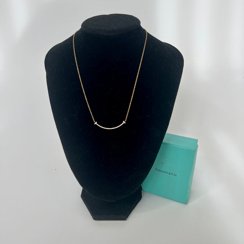 Tiffany & Co T Smile Pendant Necklace