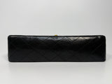 Chanel Vintage Medium Classic Double Flap Black Lambskin With 24k GHW