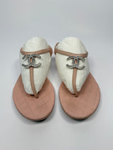 Chanel CC Thong Sandals (Size 38.5/UK5.5)
