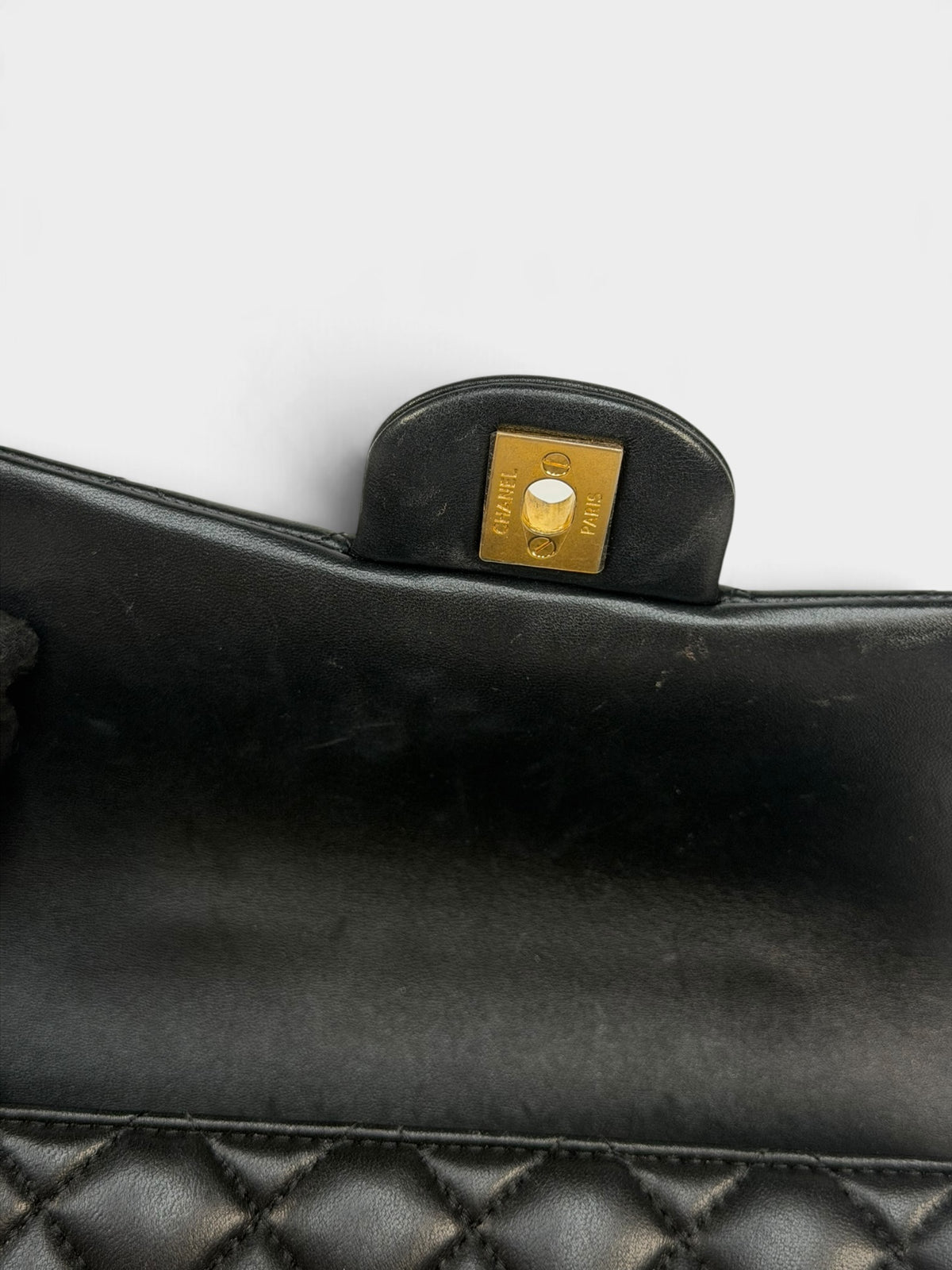 Chanel Mini Rectangle Top Handle In Black Lambskin With Gold Hardware. 100% authentic and pre loved in excellent condition. 