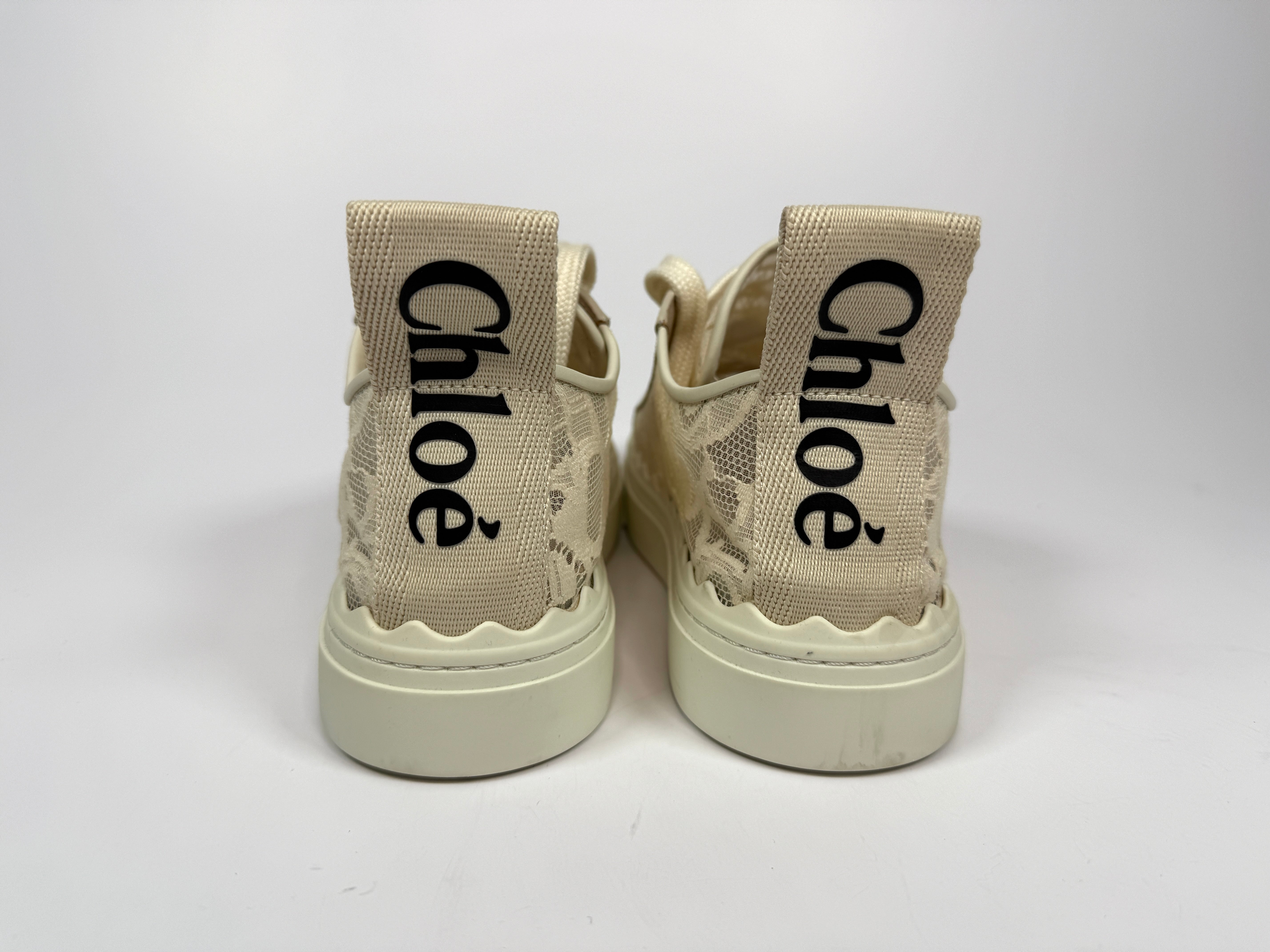 Chloe Lauren Lace Sneakers (Size 38/UK5) Authentic and pre loved in very good condition. 