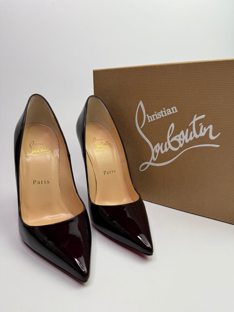 Christian Louboutin So Kate 120 In Rouge Noir  (Size 37.5/UK4.5)