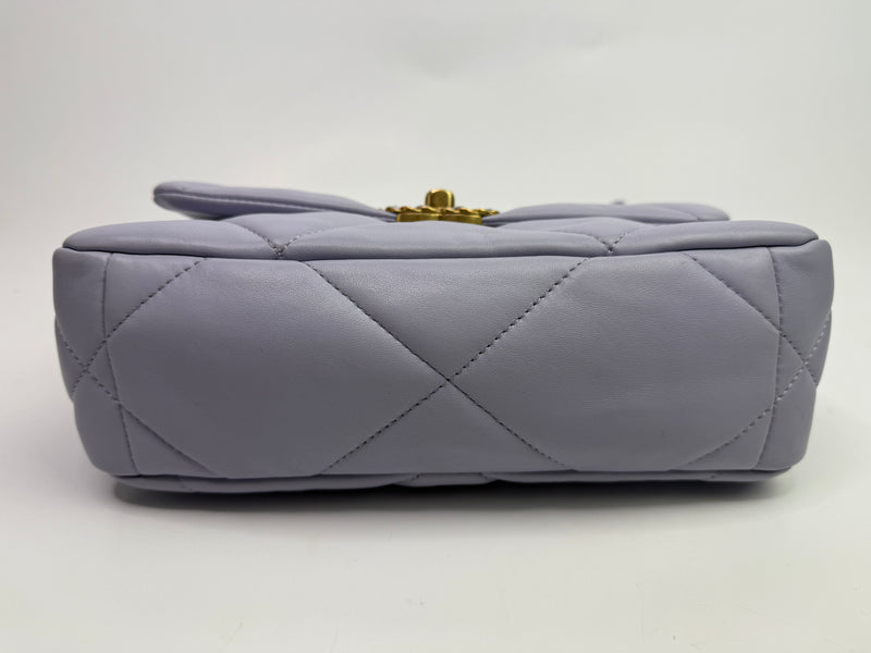 Chanel 19 Small In Lilac Lambskin Leather