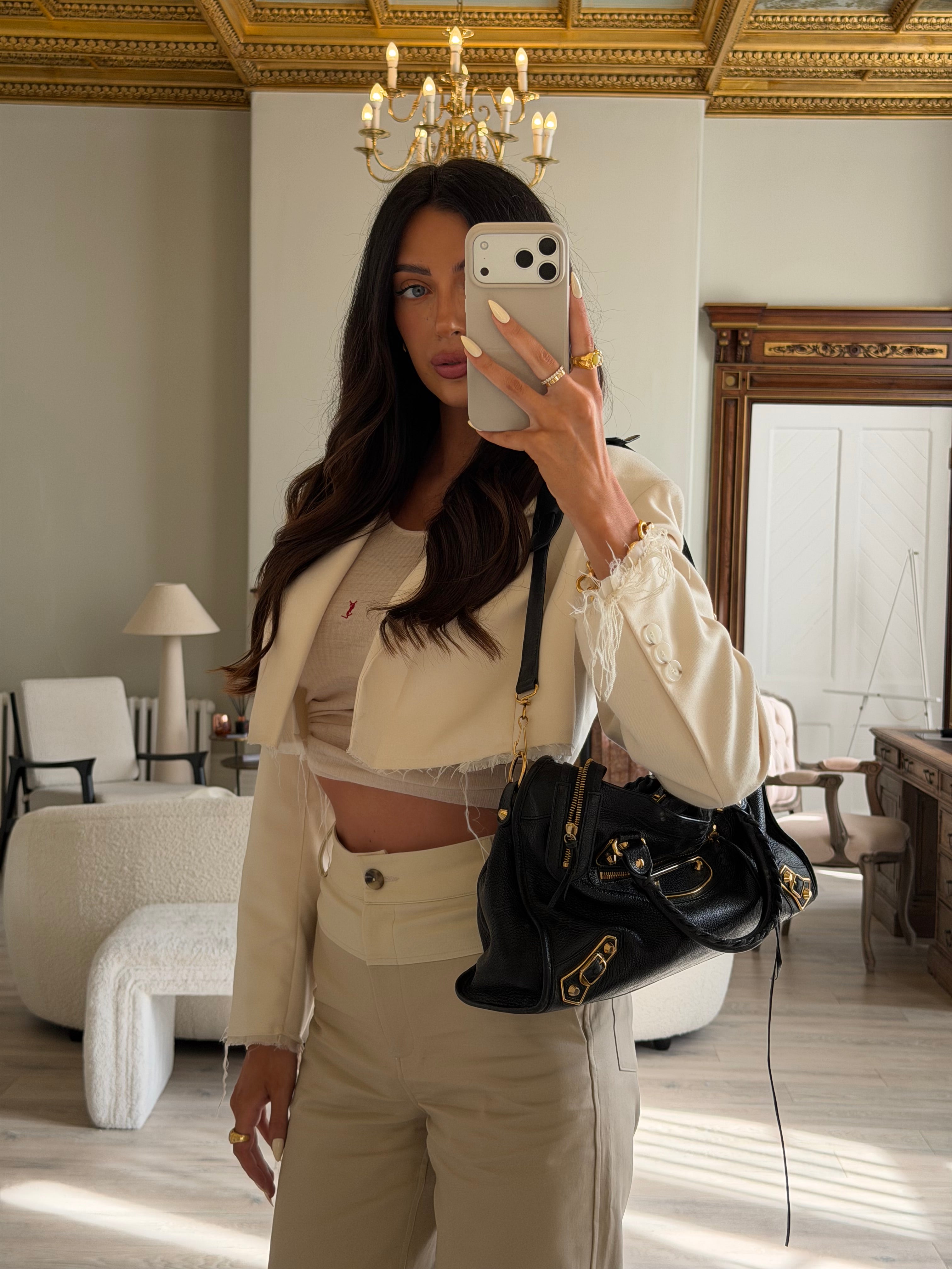 Balenciaga Black Leather City Bag In Black Leather With Gold Hardware In Excellent condition. 100% Authenticity guarantee