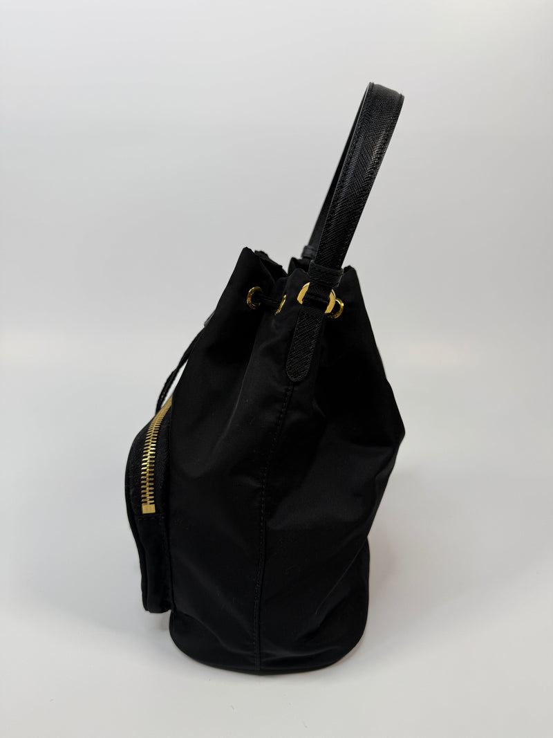 Prada Prada Duet Re-Nylon Bucket Bag