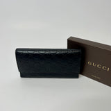 Gucci Black Leather GG Embossed Wallet