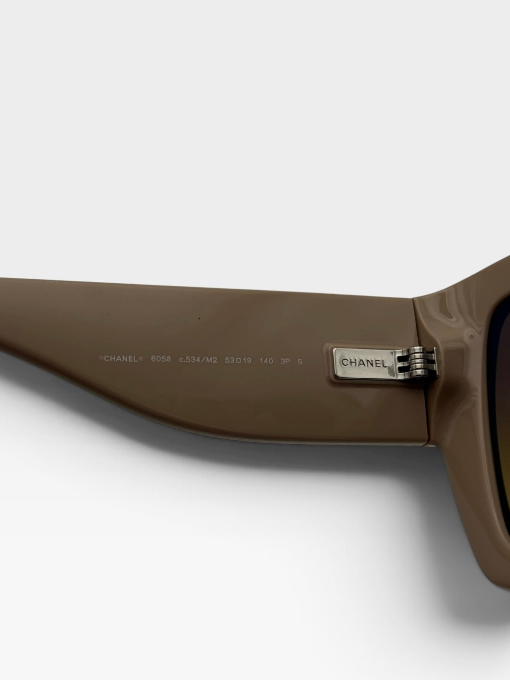 Chanel Butterfly Sunglasses In Beige & Black. 100% authentic and preloved in excellent condition