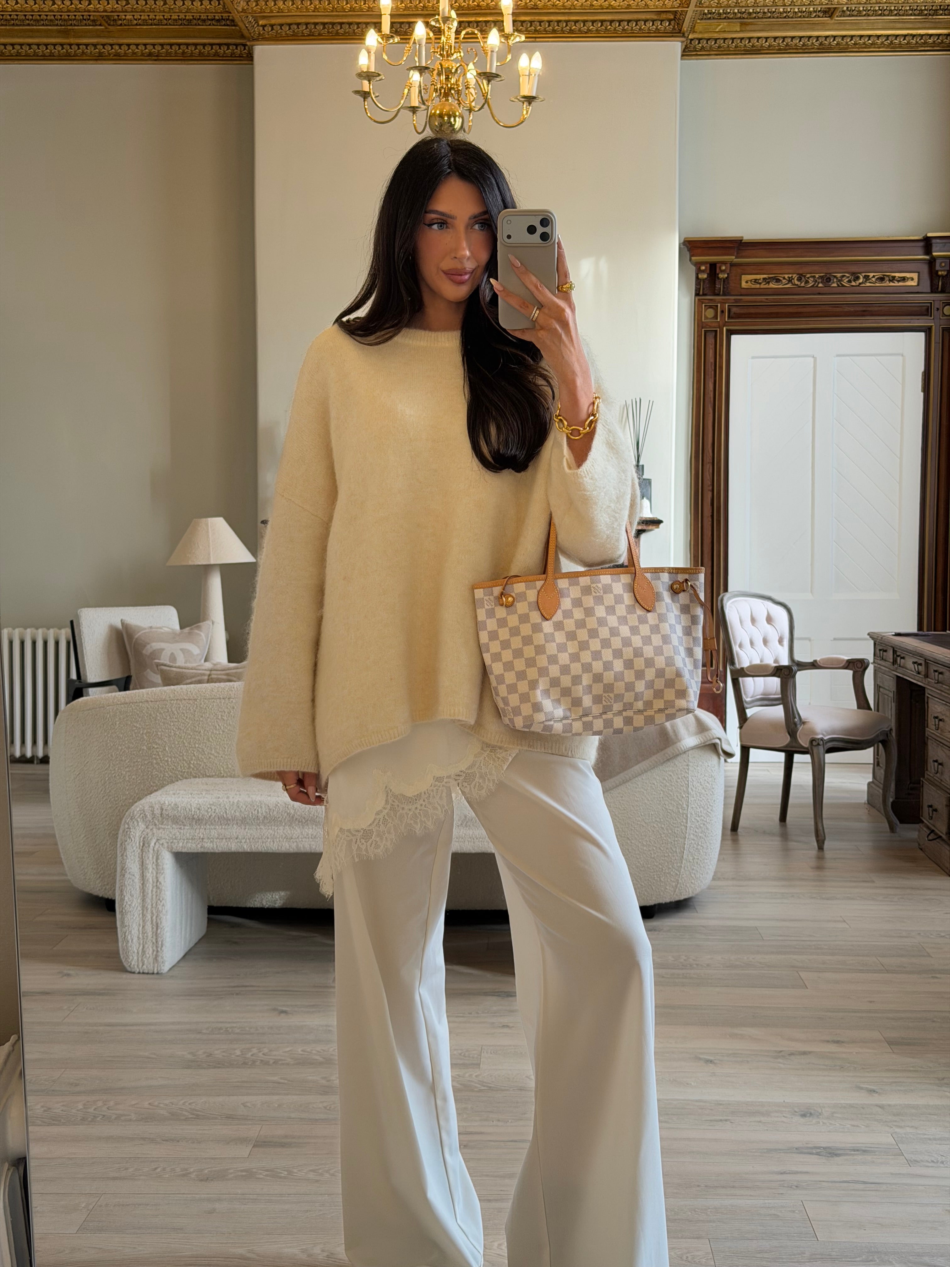 Louis Vuitton Neverfull PM Bag In Damier Azur. Authentic and pre loved in excellent condition