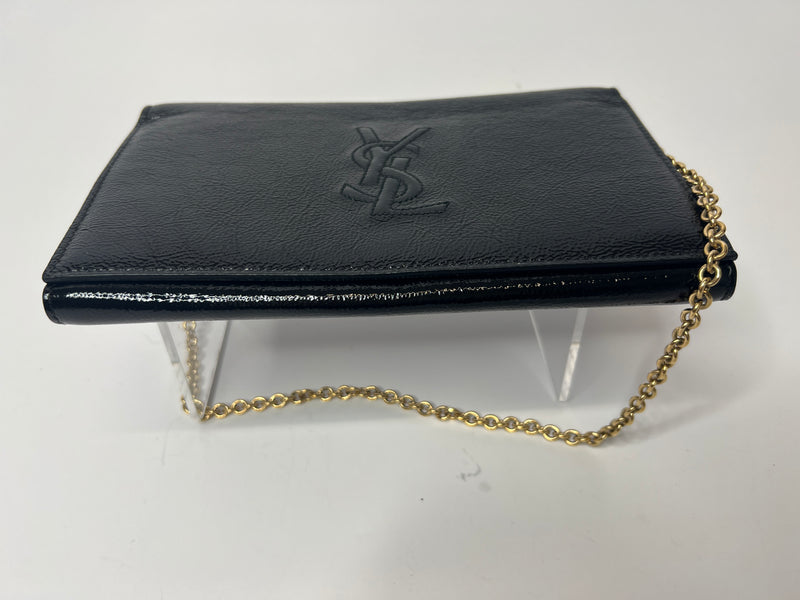 Saint Laurent Belle De Jour Leather Clutch