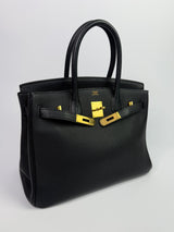 Hermès Birkin 30 In Black Togo Leather With GHW
