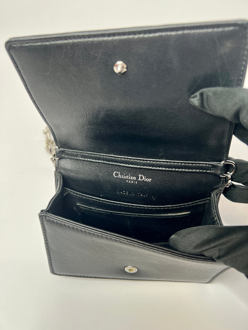 Christian Dior Black Micro Diorama Bag